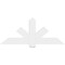 Ekena Millwork Kennewick Architectural Grade PVC Gable Bracket, 60"W x 25"H x 2"D x 6"F, 10/12 Pitch GBP060X25X0206KEN00 - alternate 2